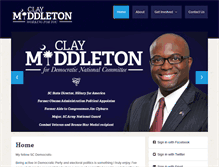 Tablet Screenshot of claymiddleton.com